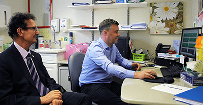 Left to Right: Prof. Ahmet Fuat, Steve McClary Head of Development